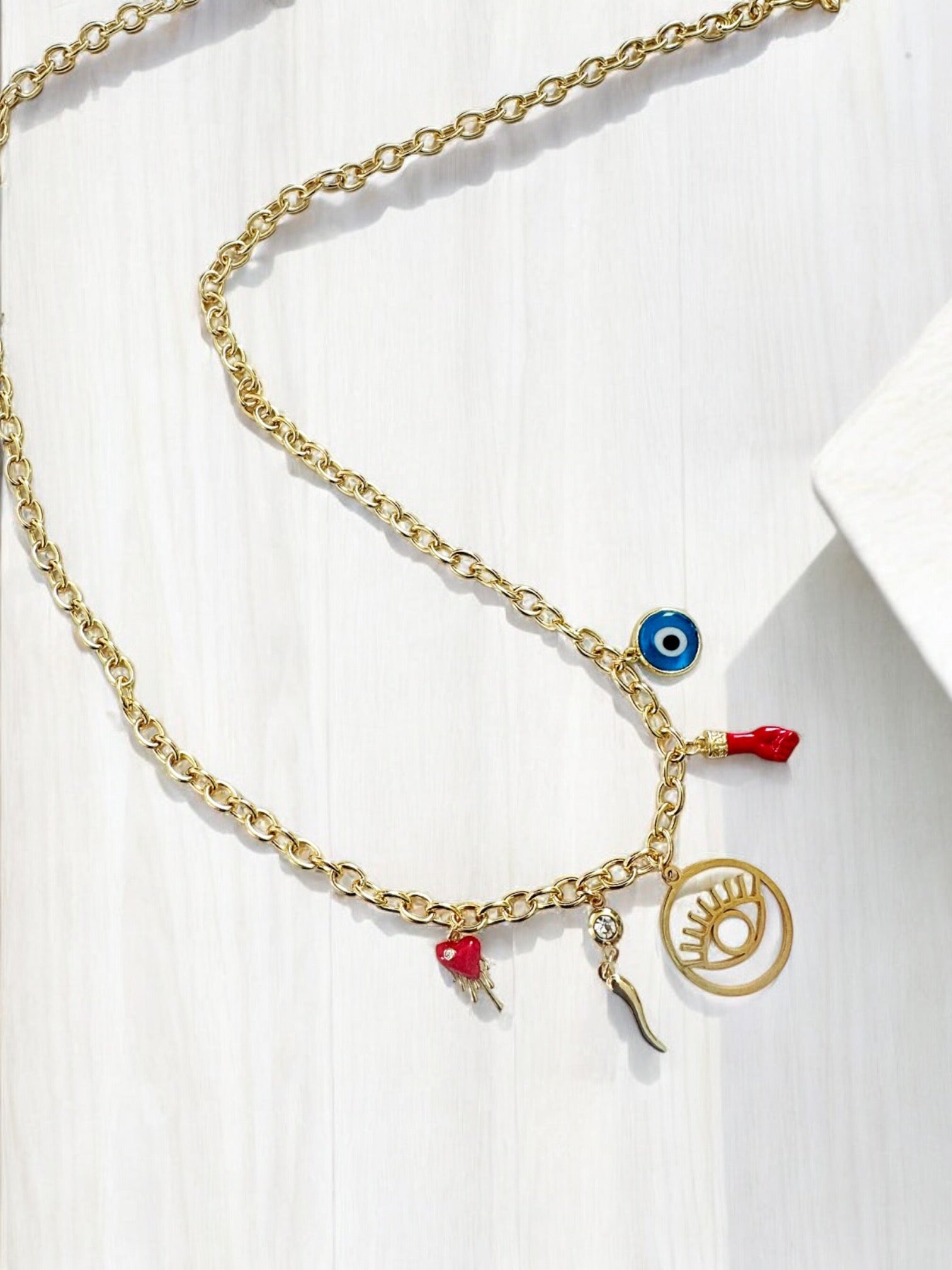 Amuleto long chain necklace