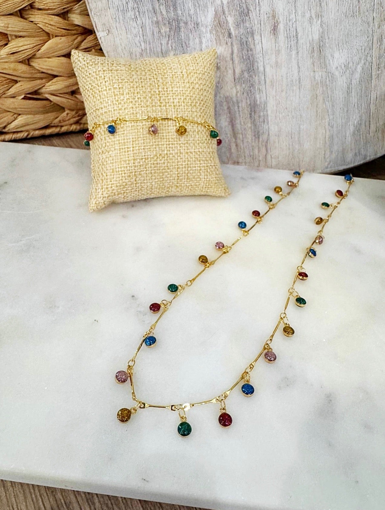 Clio Necklace & Bracelet set